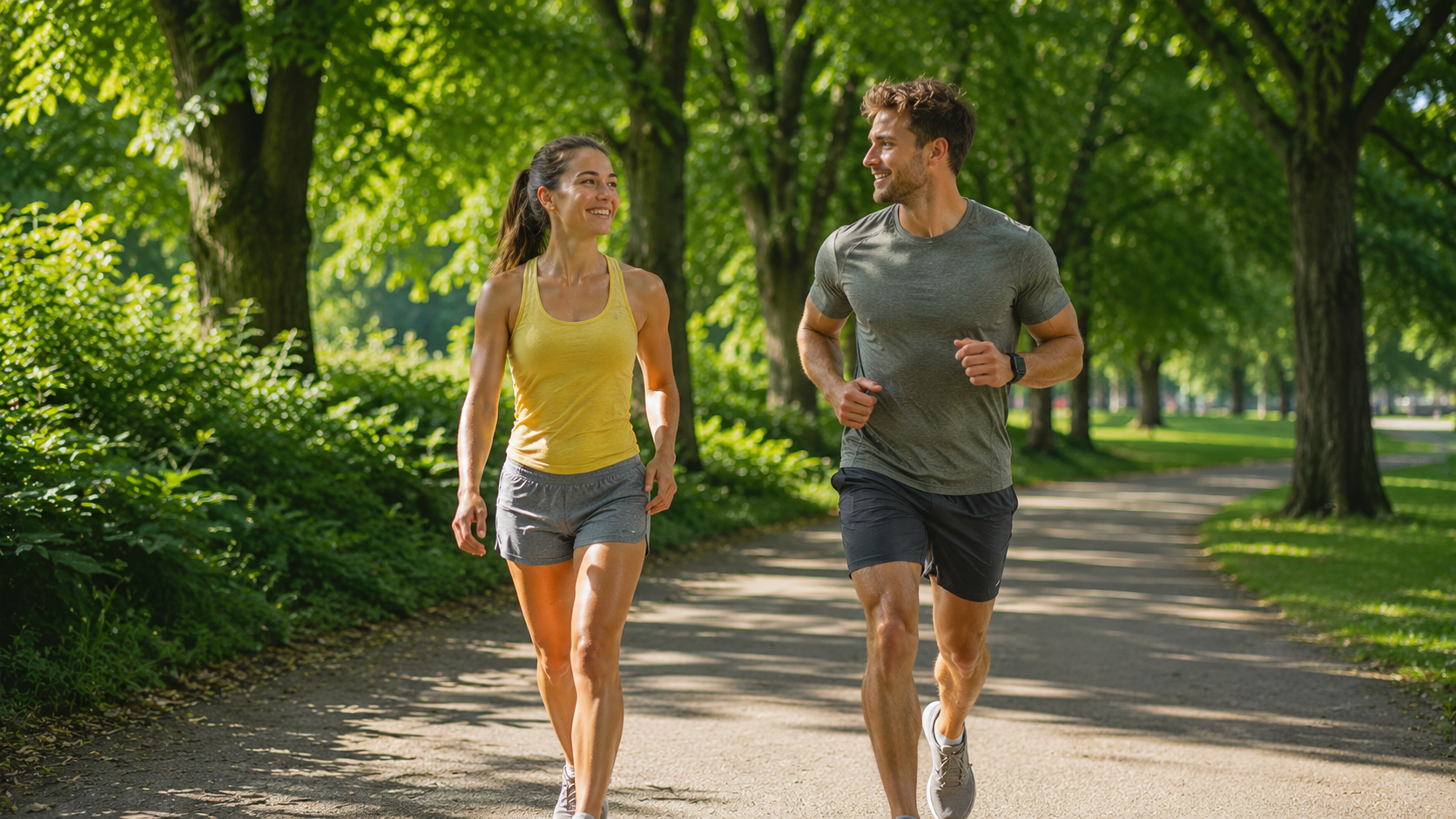 Is running better than walking for weight loss comparison in a park