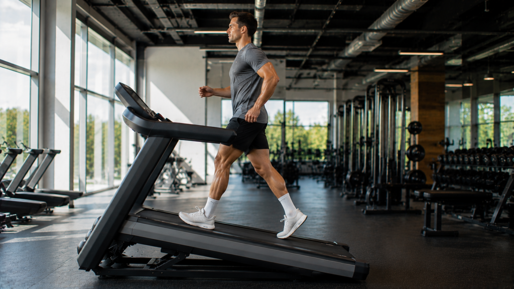 Incline treadmill interval walking workout for calorie burn