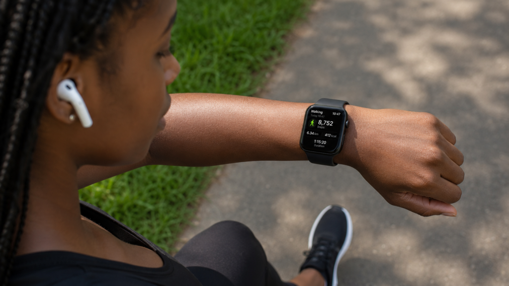 Tracking daily steps and walking activity for weight loss