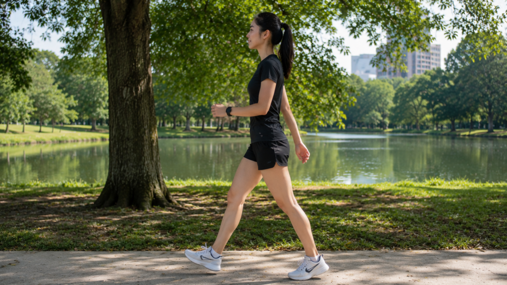 How to lose weight by walking at a brisk pace